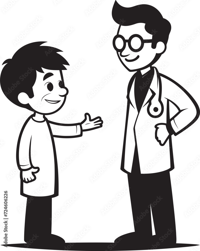 Therapeutic Touch Doctor Patient Harmony in Black Iconic Design Bonding Beyond Borders Doctor Patient Unity in Black Vector Art Therapeutic Touch Doctor Patient Harmony in Black Iconic Design Bonding Beyond Borders Doctor Patient Unity in Black Vector Art