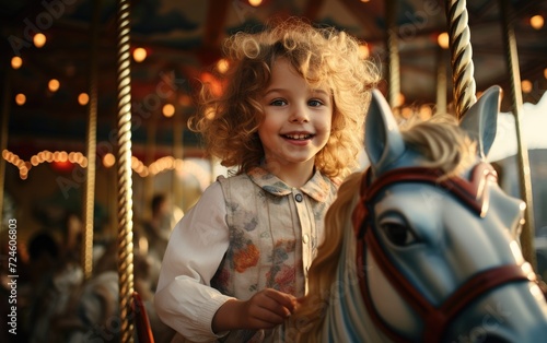 Amusement Park Carousel Moments © zainab