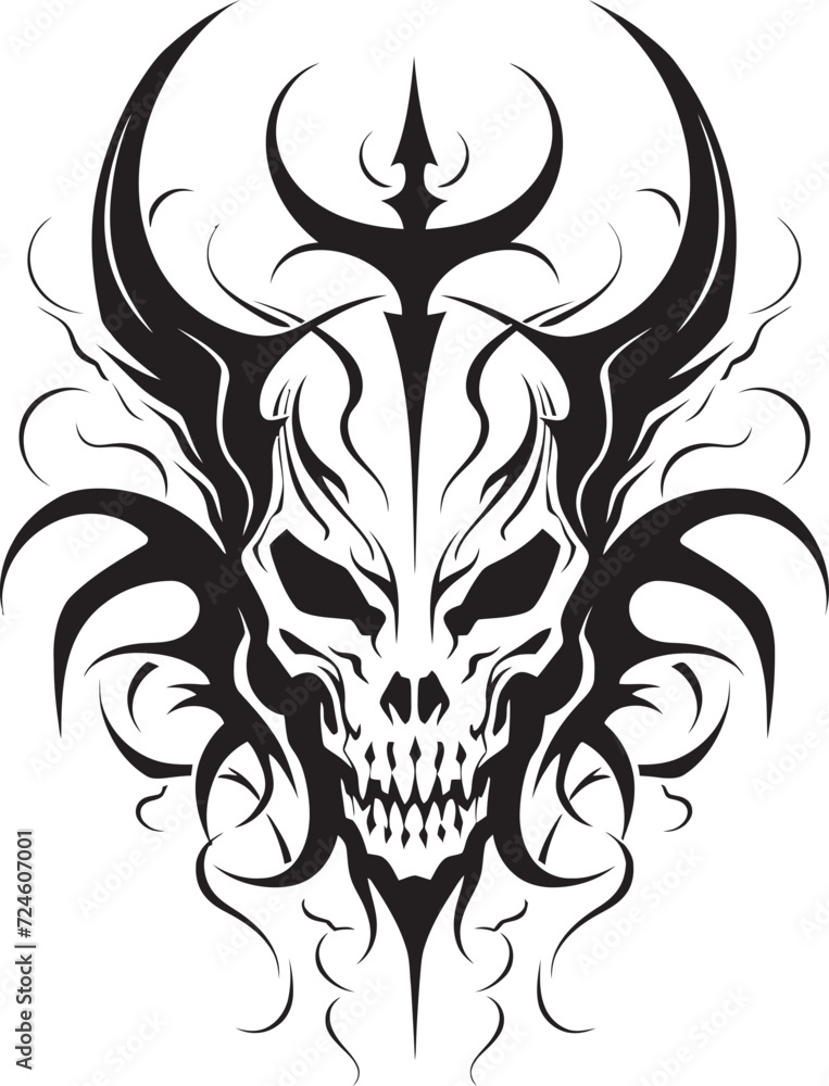 Maleficent Mark Black Devilhead Logo Stygian Symbolism Devilhead Tattoo Icon Maleficent Mark Black Devilhead Logo Stygian Symbolism Devilhead Tattoo Icon