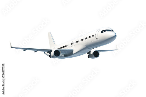 Aeroplan icon illustration. Airplane flight travel symbol. Flat plane view of a flying aircraft stock vector. Air cargo delivery and transportation charter transparent background Generative Ai