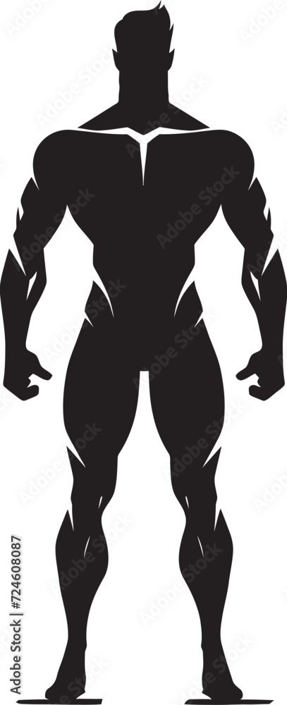 Stygian Sentinel Full Body Superhero Logo Design Shadow Guardian The Dark Defender