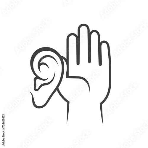 illustration of rumors or gossip, vector art.