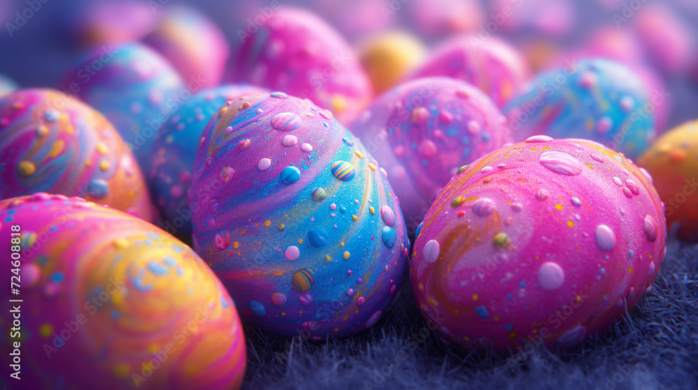 colorful eggs in the grass. Easter concept colorful eggs in the grass. Easter concept