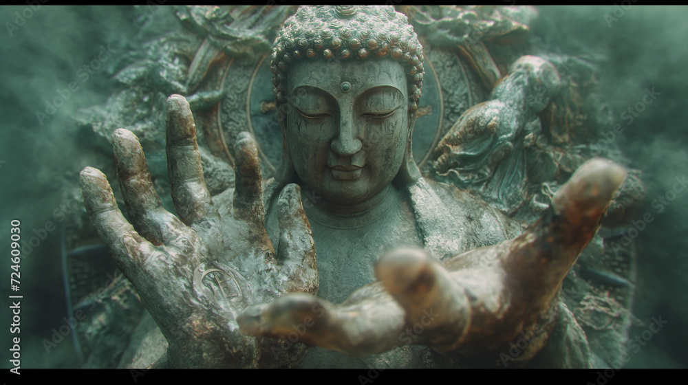 Buddha figure background