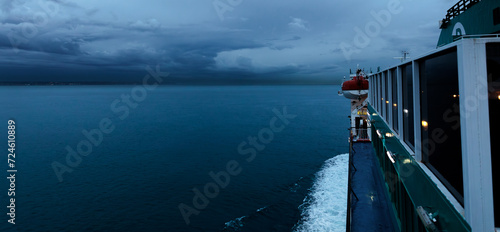Tormenta en Mallorca desde el barco