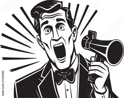 Megaphone Maestro Orchestrating Sonic Dominance Loud Luminary Illuminating with Intensity