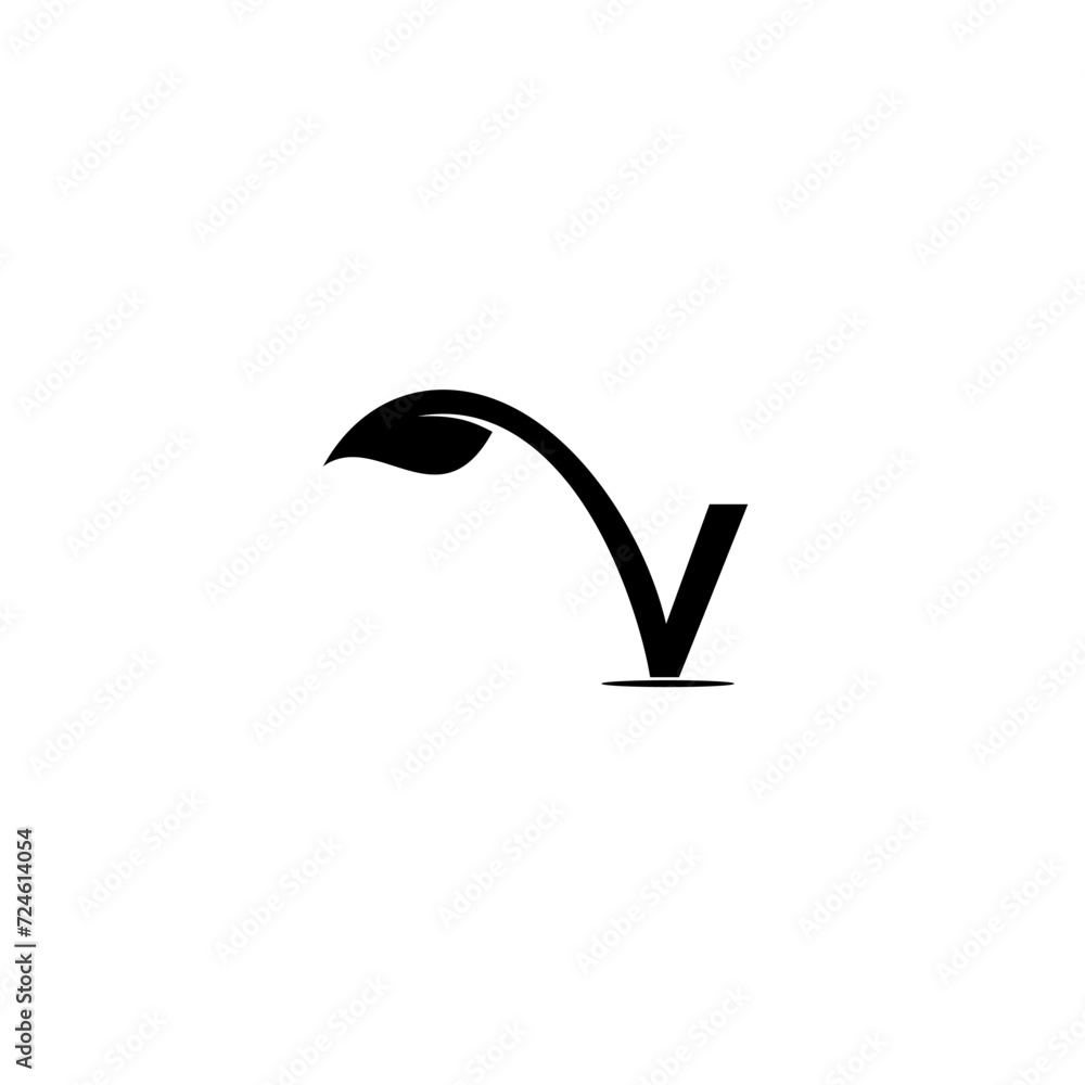 letter v in growing seedlings letter v in growing seedlings