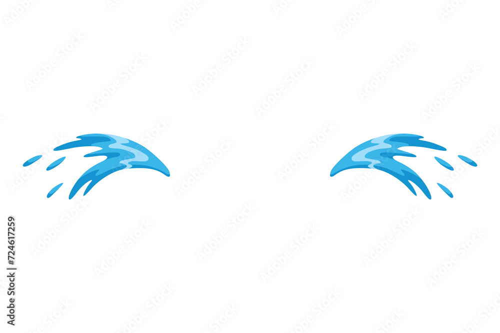 Cartoon tear drops icon. Sorrow cry streams, tear blob. Crying fluid, falling blue water drops. Isolated for sorrowful character weeping expression. Wet grief droplets Cartoon tear drops icon. Sorrow cry streams, tear blob. Crying fluid, falling blue water drops. Isolated for sorrowful character weeping expression. Wet grief droplets