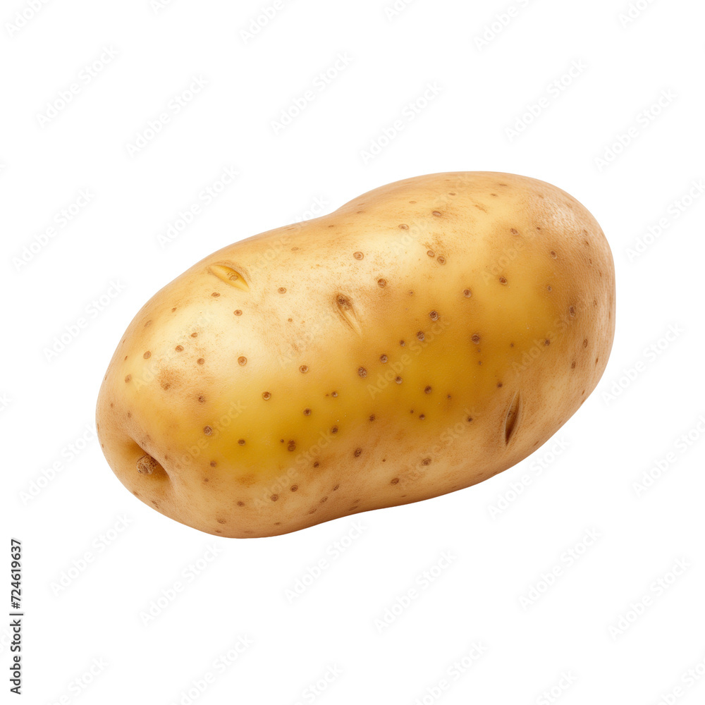 Young potato isolated on transparent background Young potato isolated on transparent background