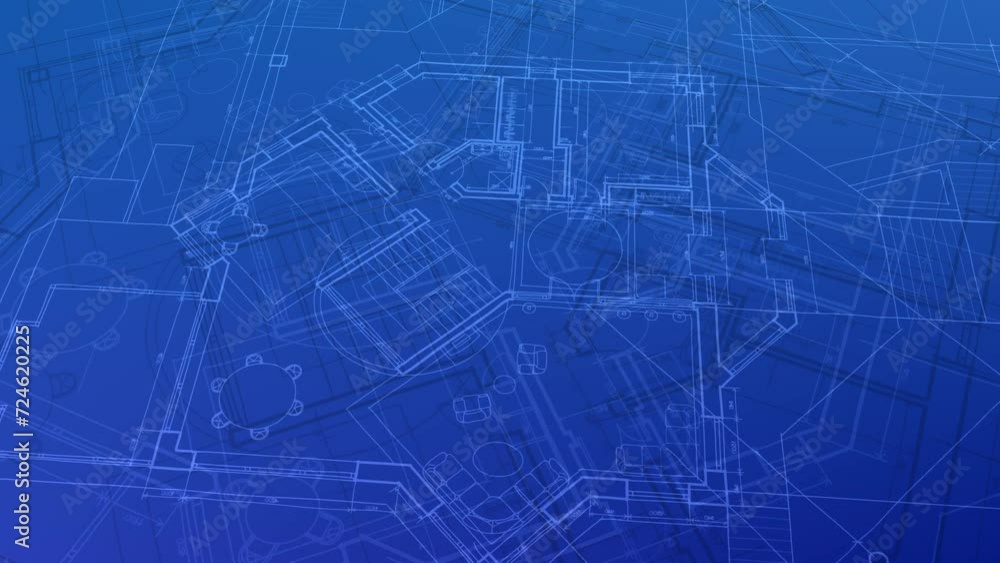 Architecture design: blueprint plan - illustration of a plan modern residential building, technology, industry, business concept illustration: real estate, building, construction, architecture sketch Architecture design: blueprint plan - illustration of a plan modern residential building, technology, industry, business concept illustration: real estate, building, construction, architecture sketch