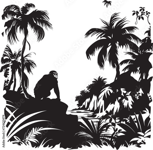 Panthers Domain Shadowed Jungle Icon Midnight Mirage Blackened Jungle Emblem