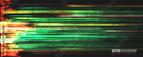 Glitch background. Abstract noise effect, error signal, television technical problem. Vector illustration.