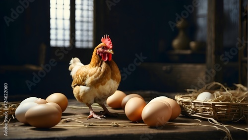 chicken and eggs