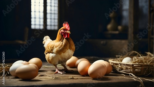 chicken and eggs photo