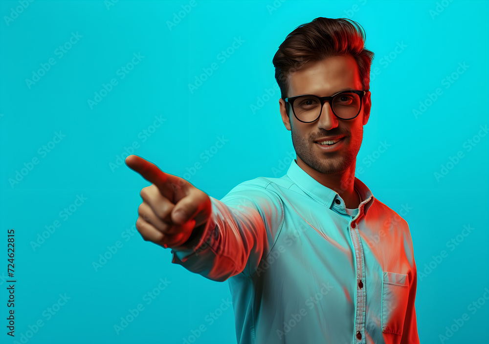 Fototapeta premium man pointing at you