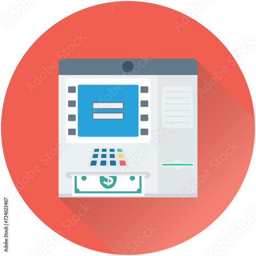Atm Machine Vector Icon