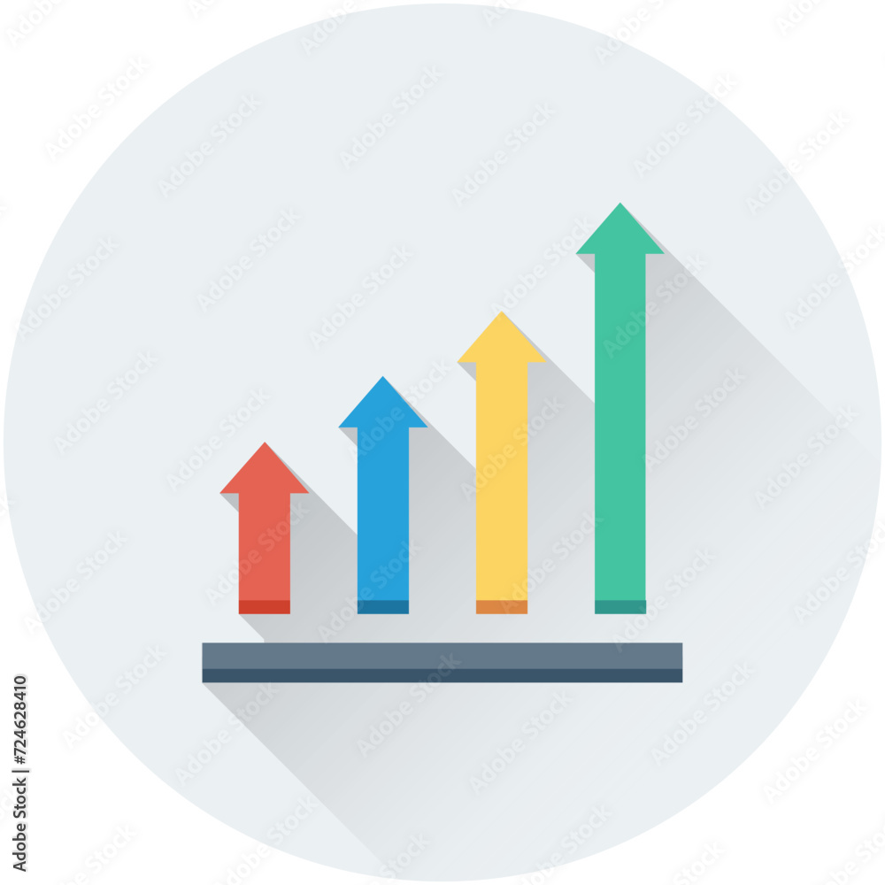 Growth Chart Vector Icon Growth Chart Vector Icon