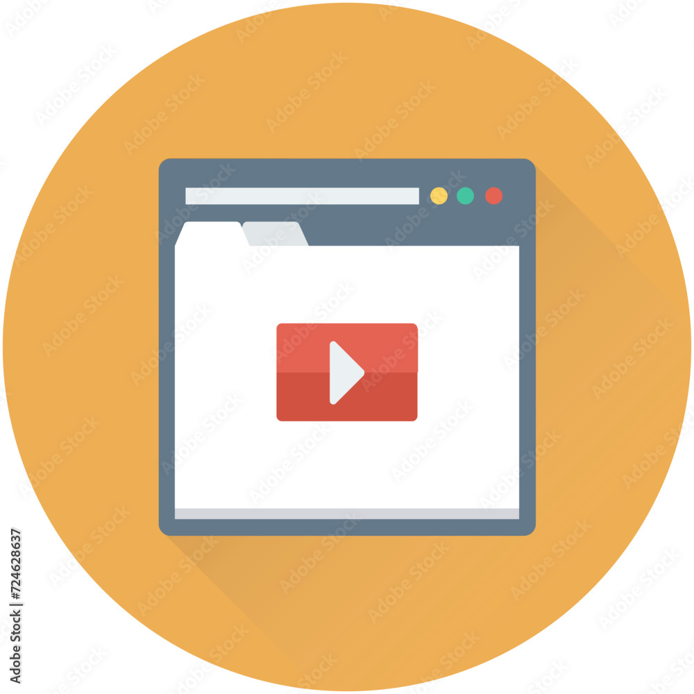 Online Streaming Vector Icon Online Streaming Vector Icon