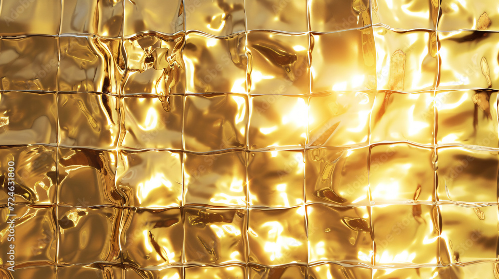 Golden shiny ceramic background