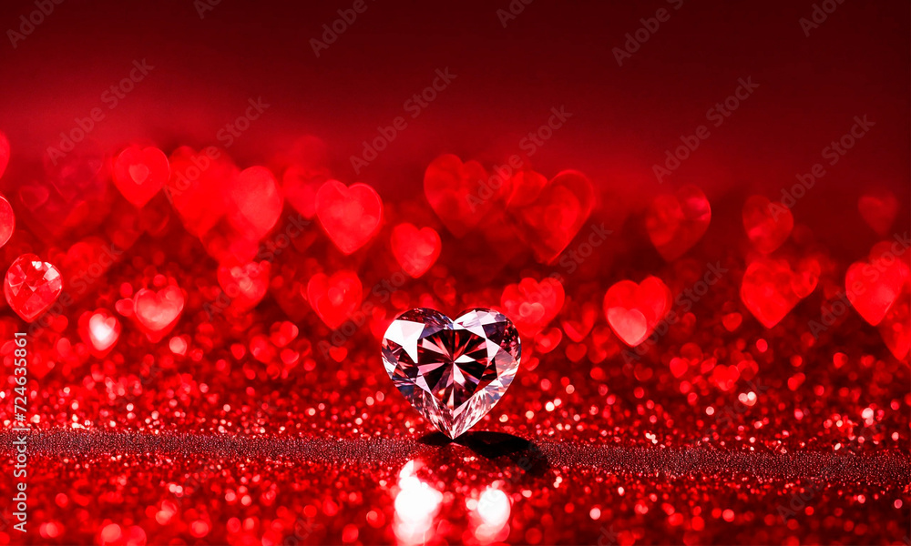 Ruby gemstone in the shape of a heart. Selective focus. Ruby gemstone in the shape of a heart. Selective focus.