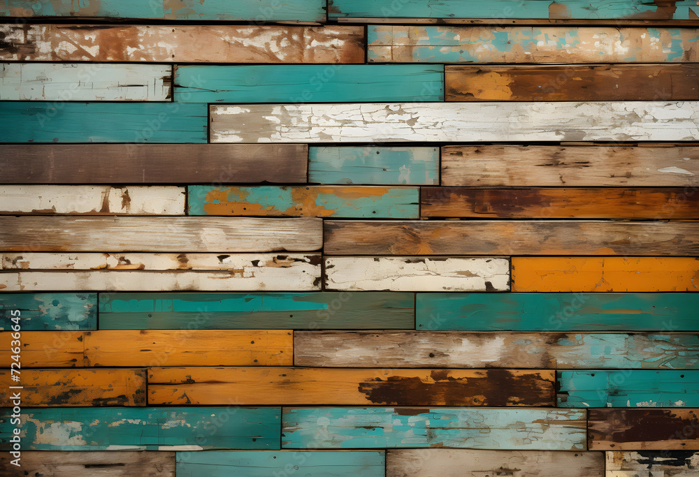 A wooden background painted in many different colors A wooden background painted in many different colors