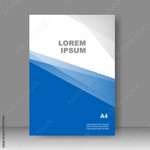 Book cover design modern technology style. for Brochure template, Annual report, Banner, Poster, catalog, Simple Flyer promotion, magazine. Vector illustration