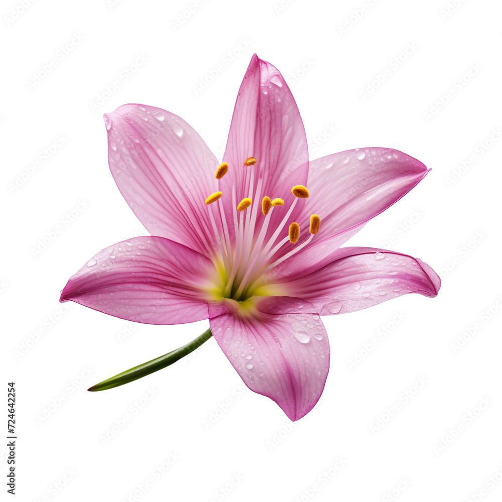 Rain Lily flower isolated on transparent background Rain Lily flower isolated on transparent background