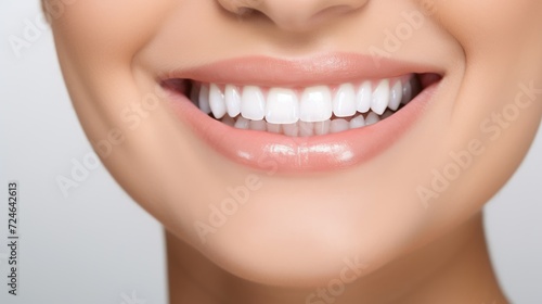 Radiant Smile of a Young Woman after Teeth Whitening Procedure | Dental Health and Oral Care