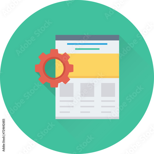 Web Setting Vector Icon