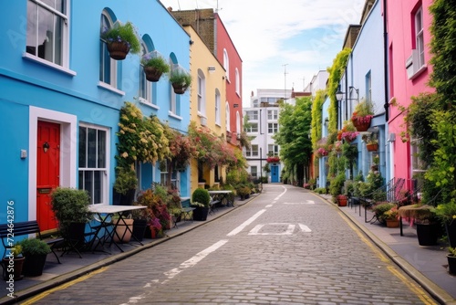 Explore the Old Charm of London with Notting Hill Mews Street - A Captivating Architecture Tourist © Serhii