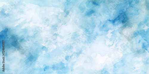 Abstract Watercolor Sky: Blue, Textured, and Light