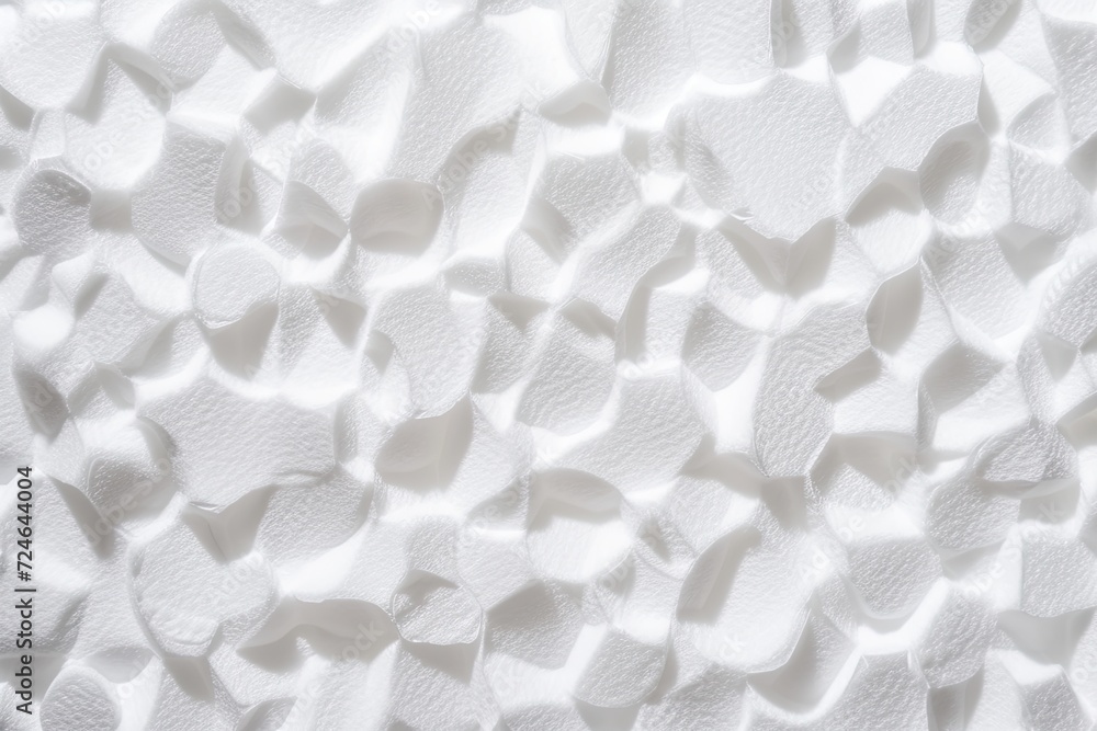 Fototapeta premium Abstract white background with polystyrene foam texture