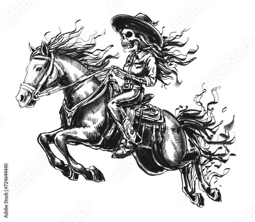 Obraz na płótnie horse and rider