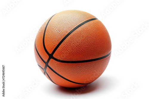 Wallpaper Mural Basketball on white isolation Torontodigital.ca