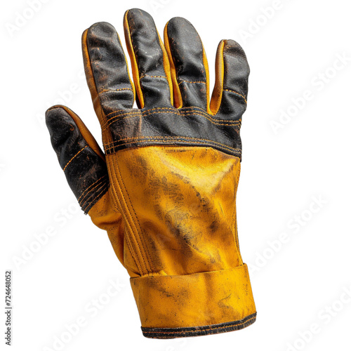 Protective gloves isolated on white background. Electric construction tool, drilling and repair house work vector illustration.