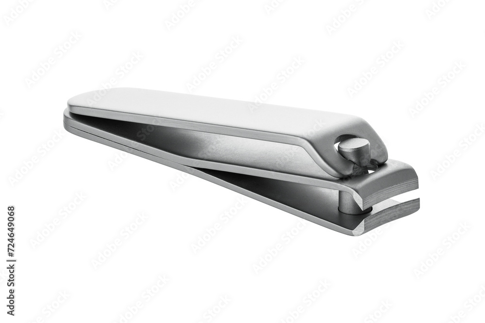 Metal scissors on a white background. Nail scissors isolated on white background. Tools for manicure and pedicure. Metal scissors on a white background. Nail scissors isolated on white background. Tools for manicure and pedicure.