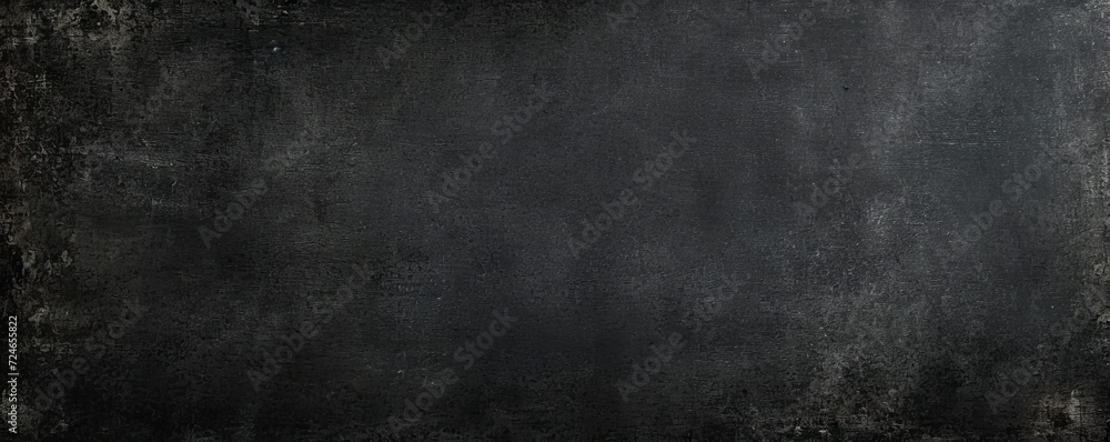 Dark black anthracite scratched stone concrete blackboard chalkboard texture background board wall, Generative AI