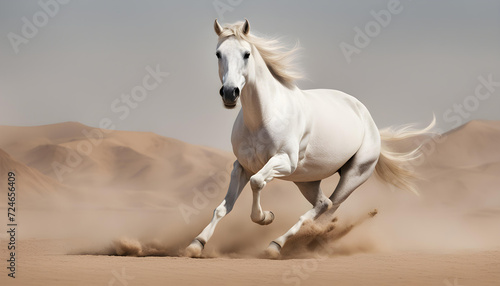 white arabian horse