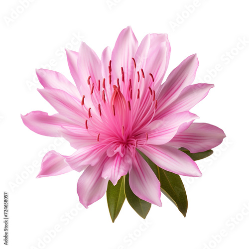 Rhododendron flower isolated on transparent background