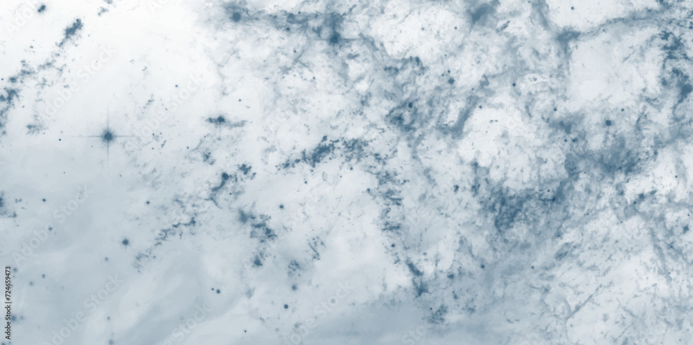 Abstract dust overlay texture gray background with concrete texture and spots. Dark blue, white clouds watercolor background. Blue watercolor painting textured design on white background