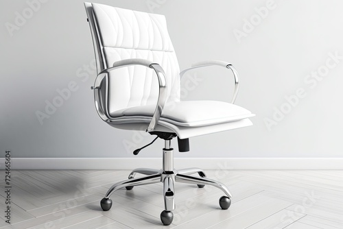 Office chair mockup on a white background 