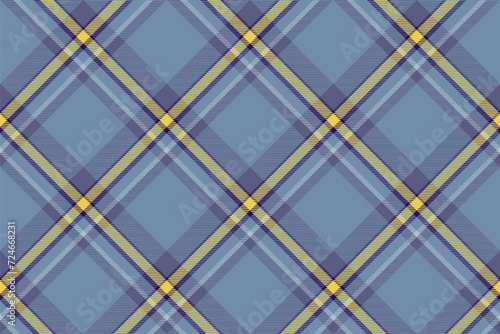 Tartan plaid background, diagonal check seamless pattern. Vector fabric texture for textile print, wrapping paper, gift card, wallpaper.