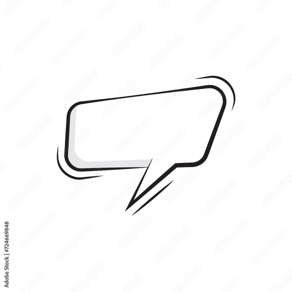 Fototapeta premium Speech Bubble Isolated Transparent Background