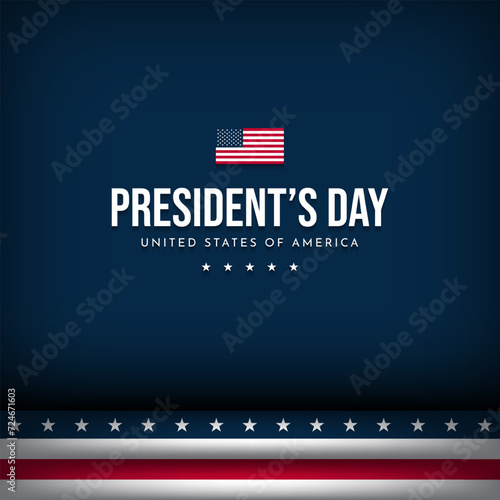 President’s Day Background Design.