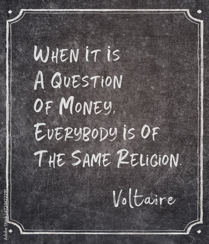 of the same religion Voltaire