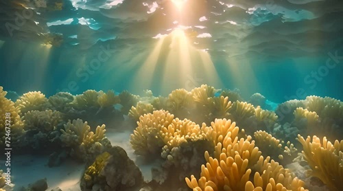 A Kaleidoscope of Color and Light Beneath the Sea photo
