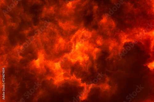 Fire clouds photo