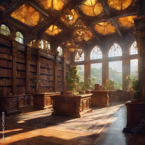 Luxury Library Room Background Very Cool