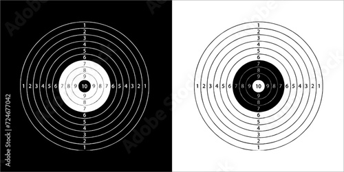 Illustration vector graphics of target shooting icon © Susiati