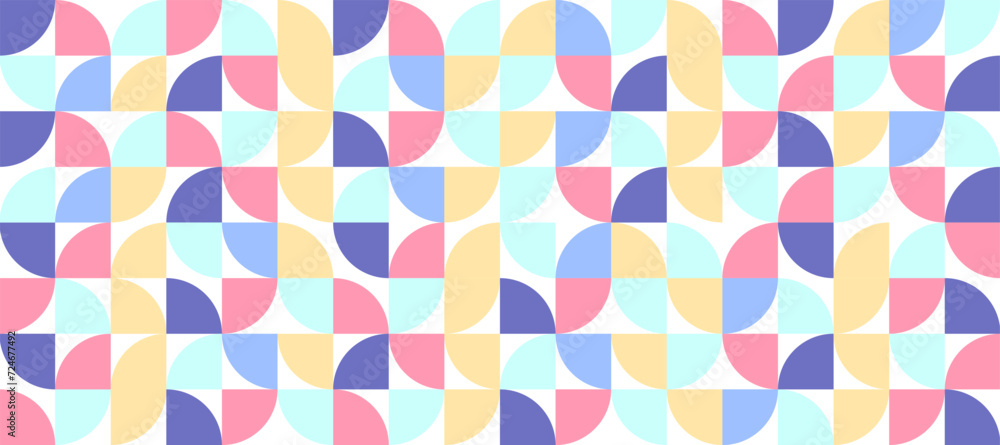 custom made wallpaper toronto digitalabstract colorful pastel mosaic rounded pattern design background
